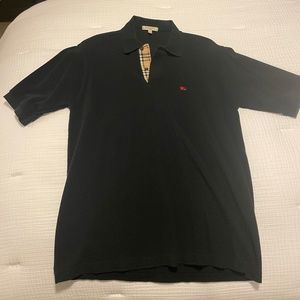 Black Burberry Polo